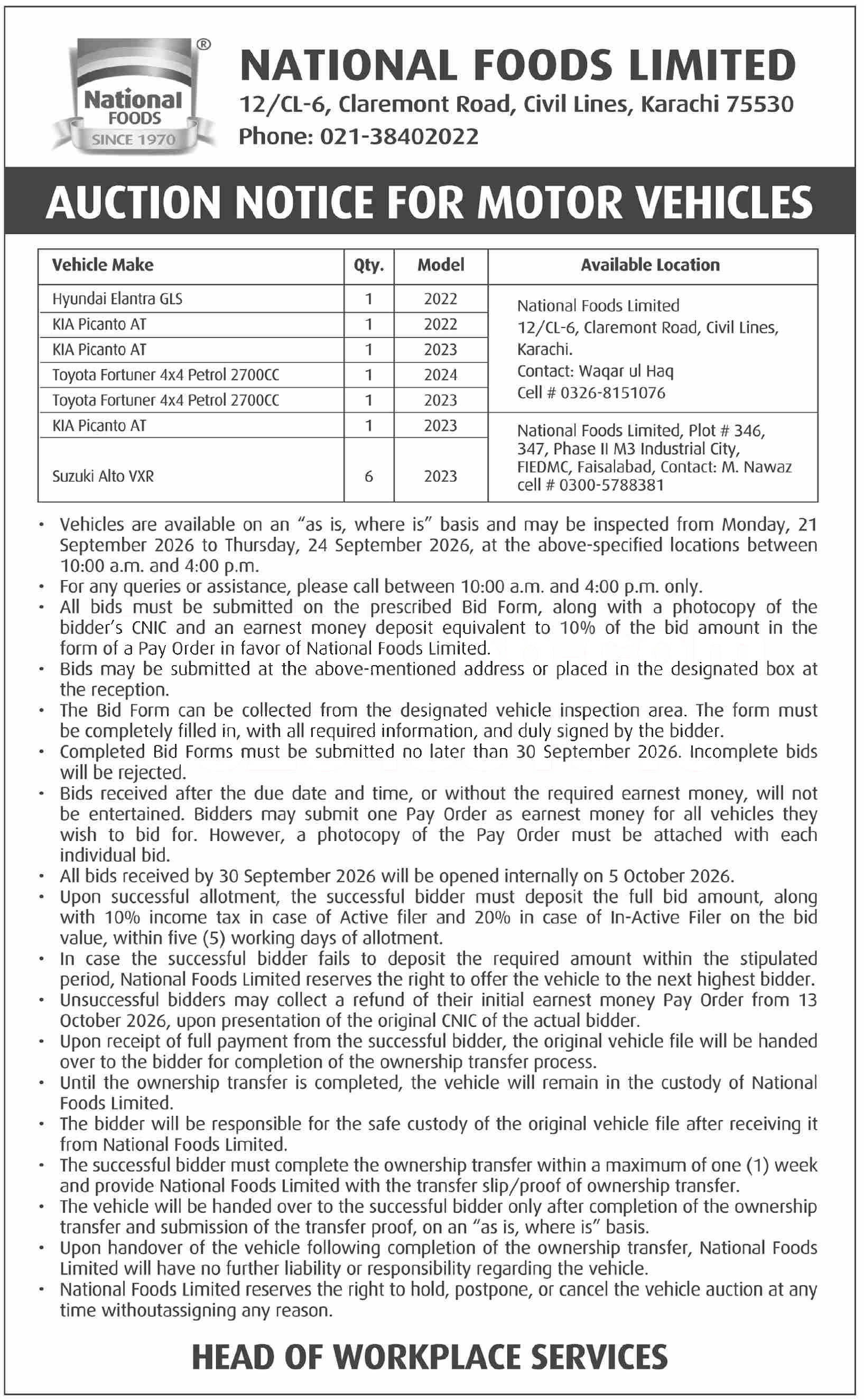 Tender Document