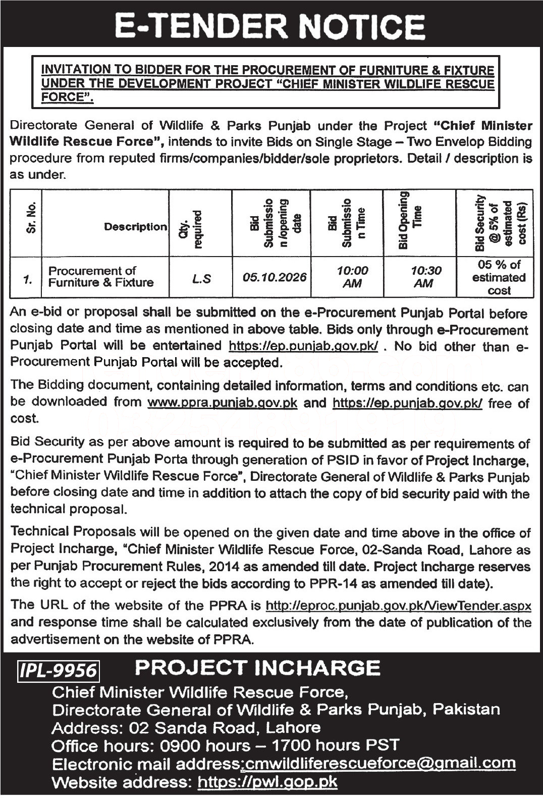 Tender Document