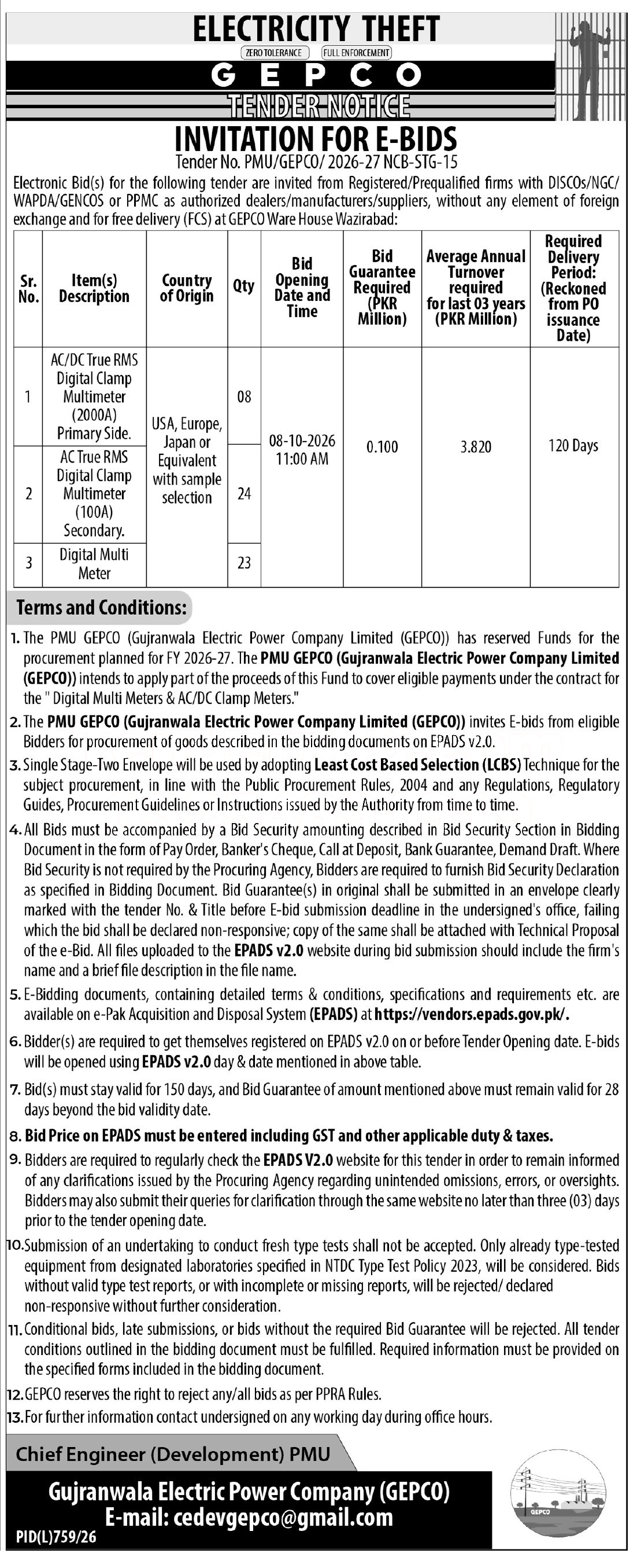 Tender Document