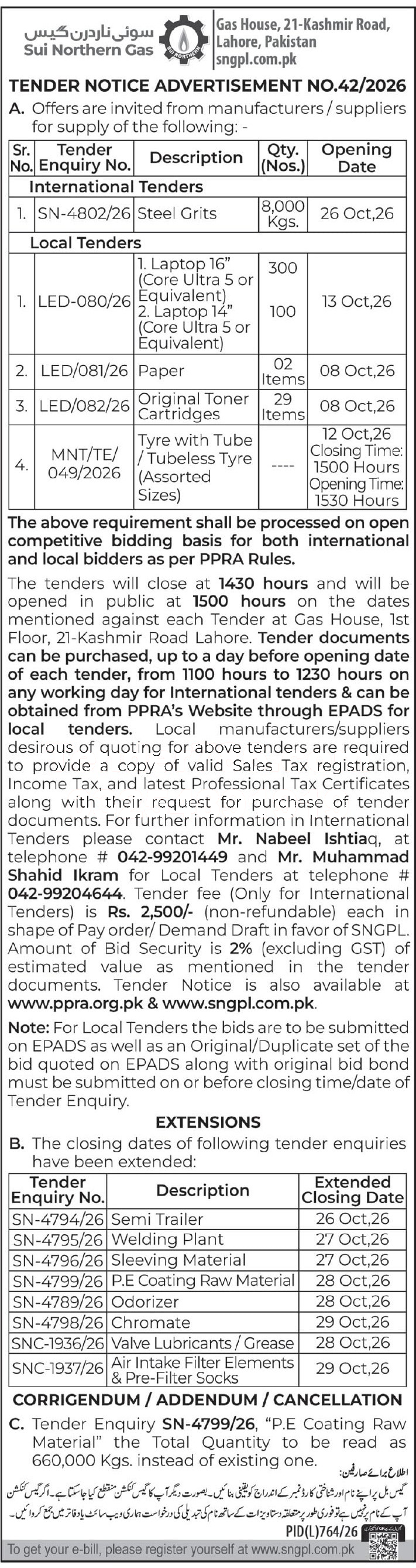 Tender Document