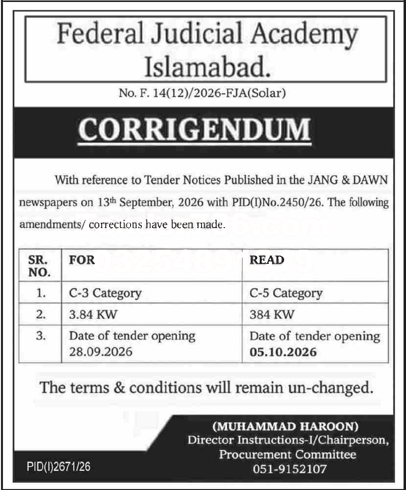 Tender Document