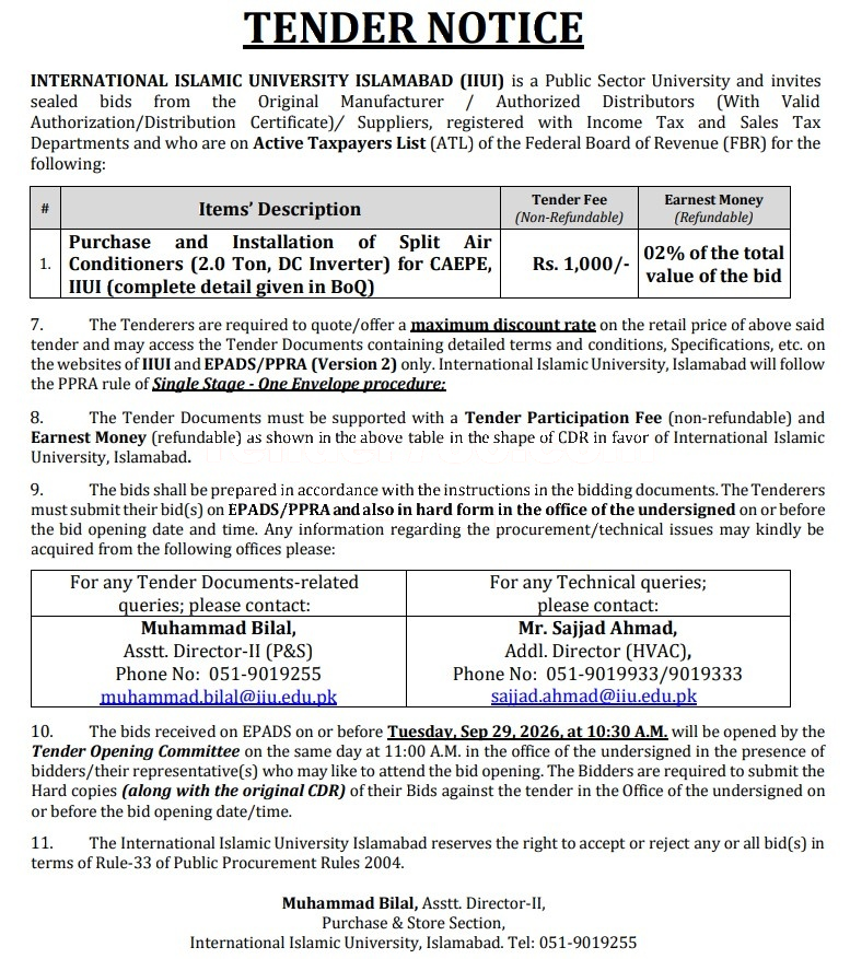 Tender Document