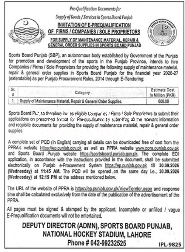 Tender Document