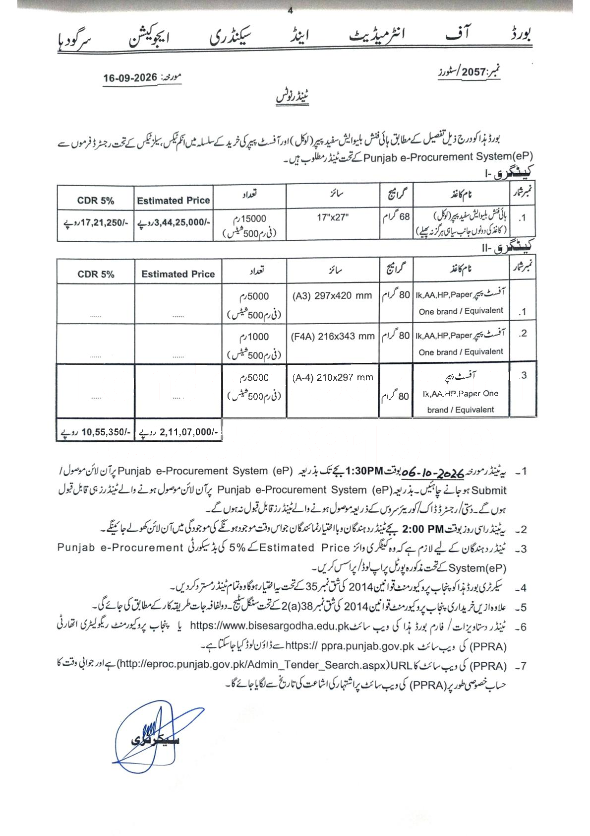 Tender Document