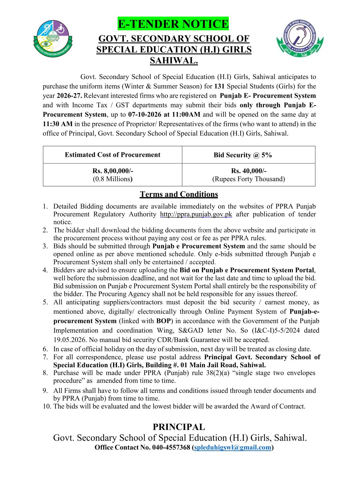 Tender Document