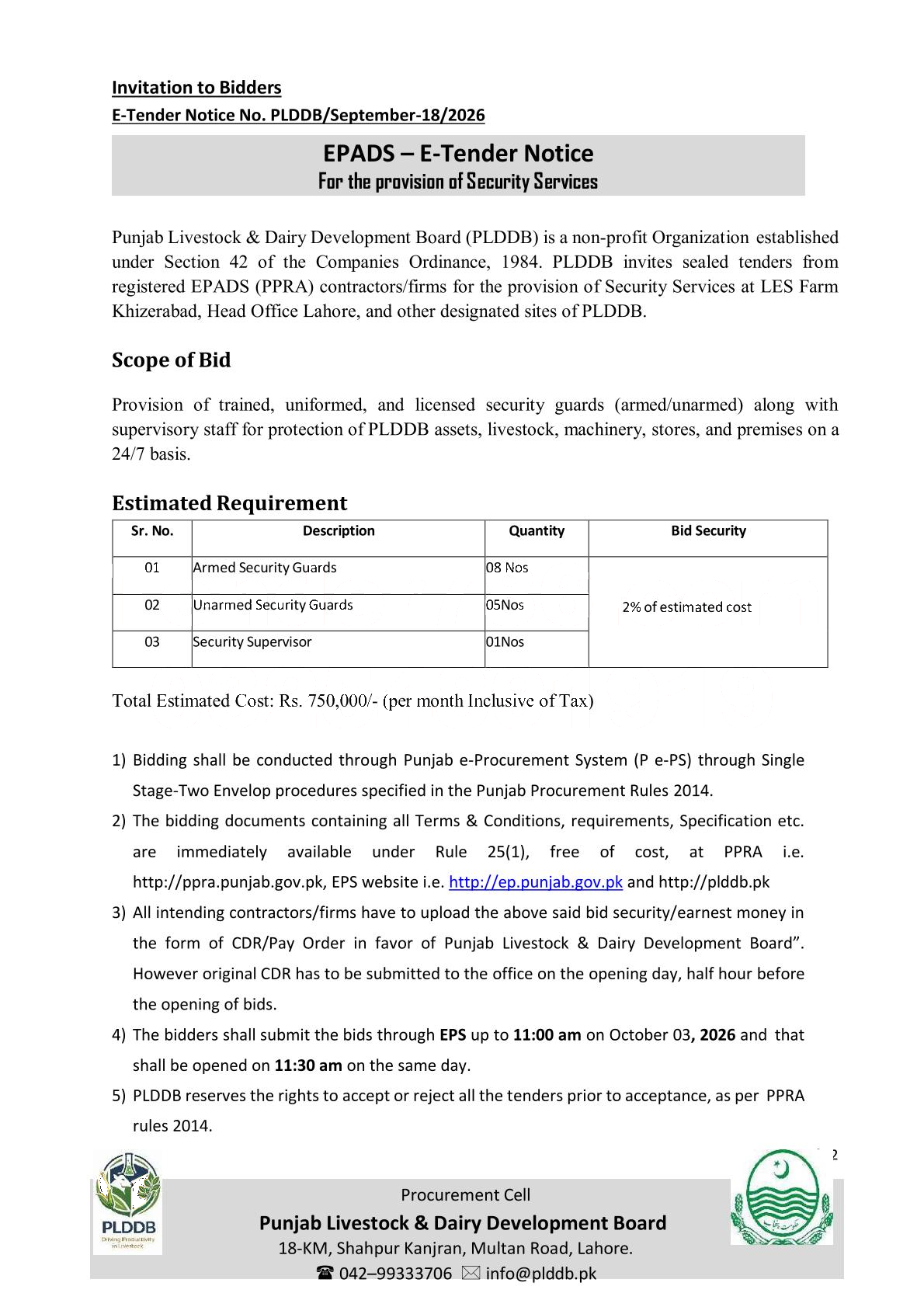 Tender Document