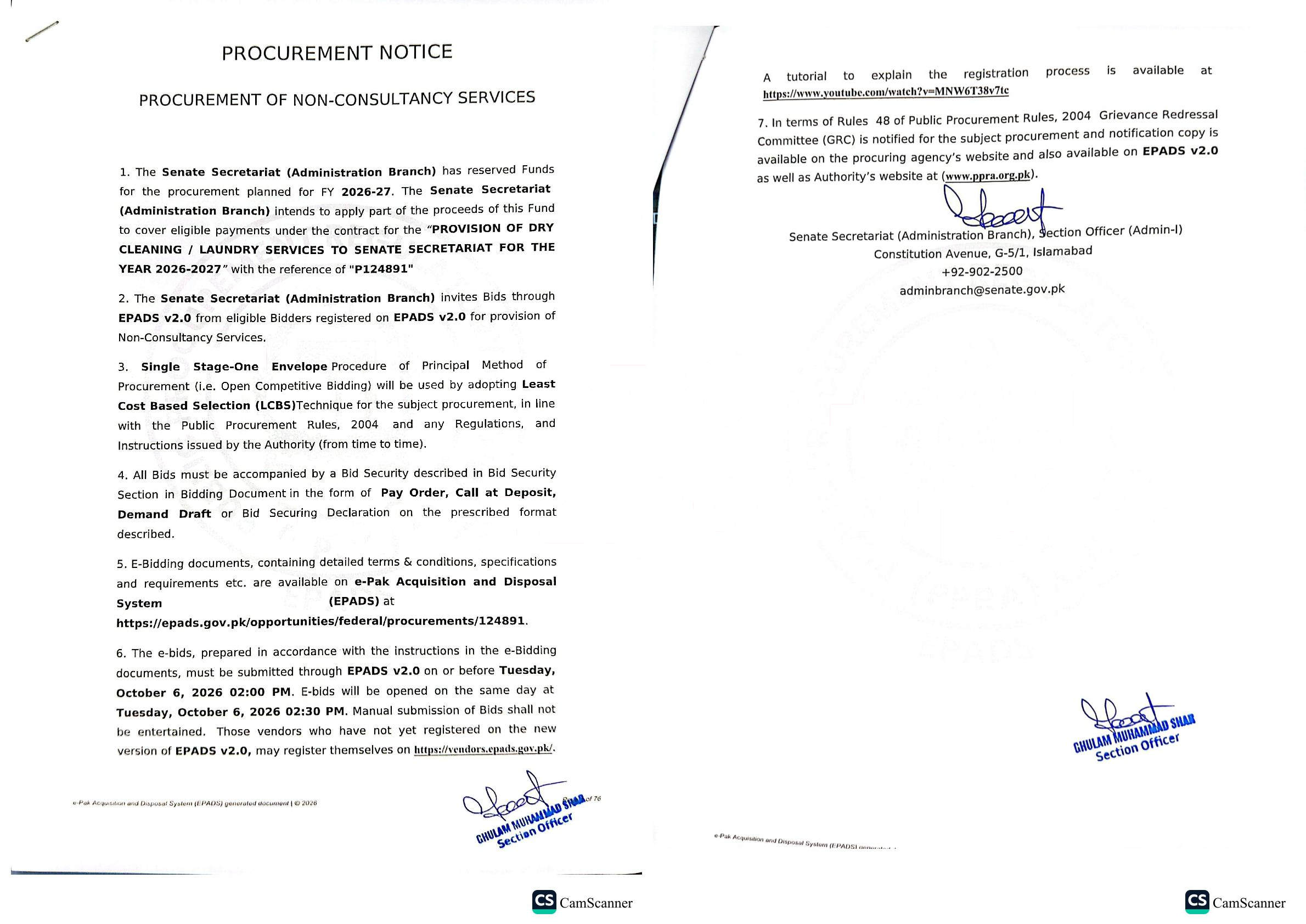 Tender Document