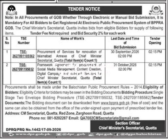 Tender Document