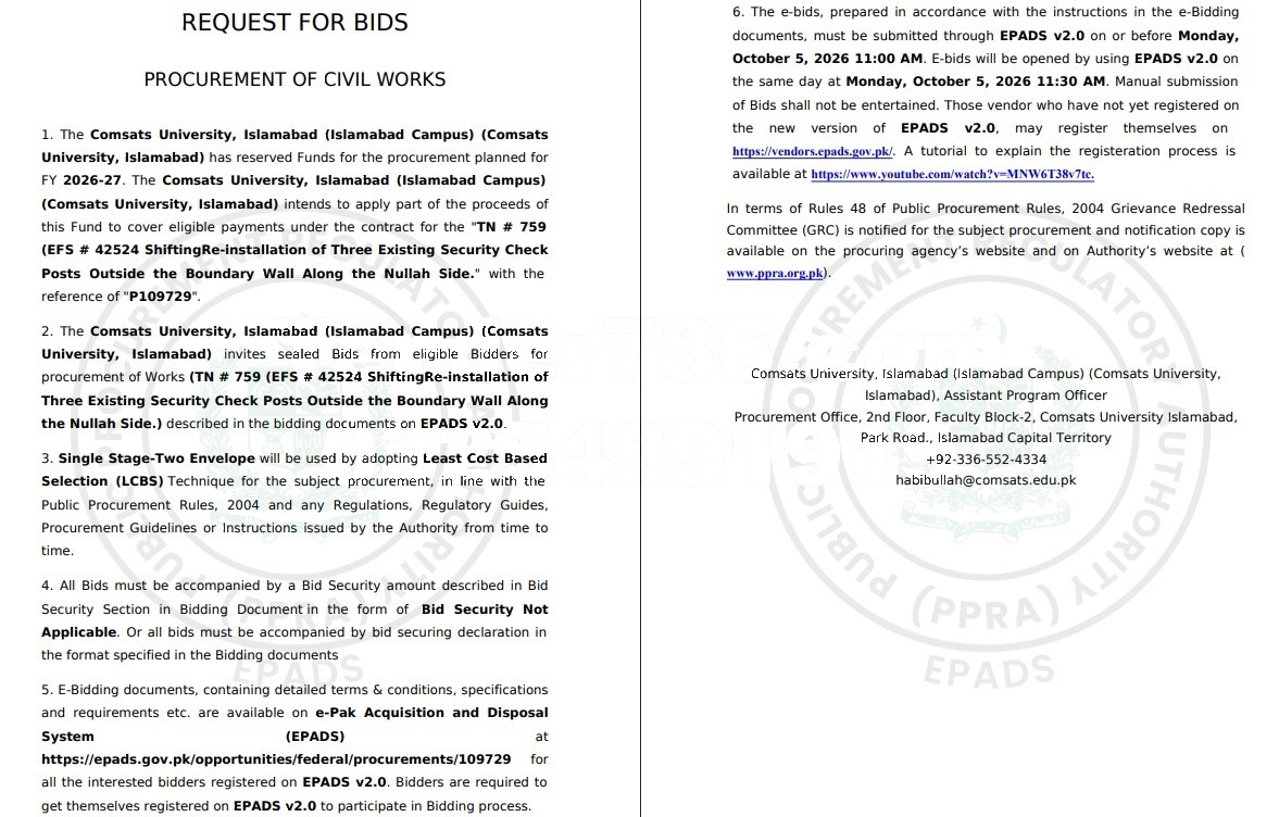 Tender Document