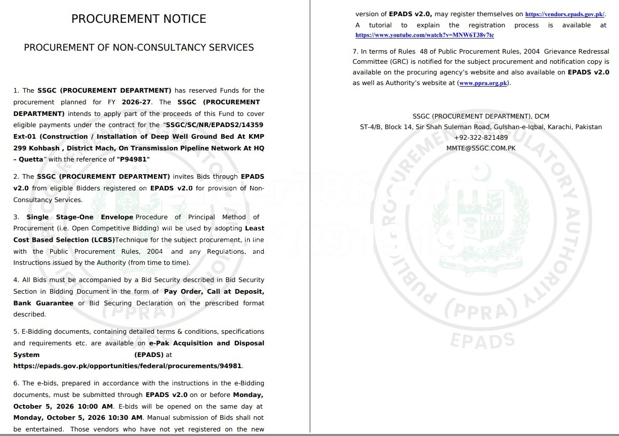 Tender Document