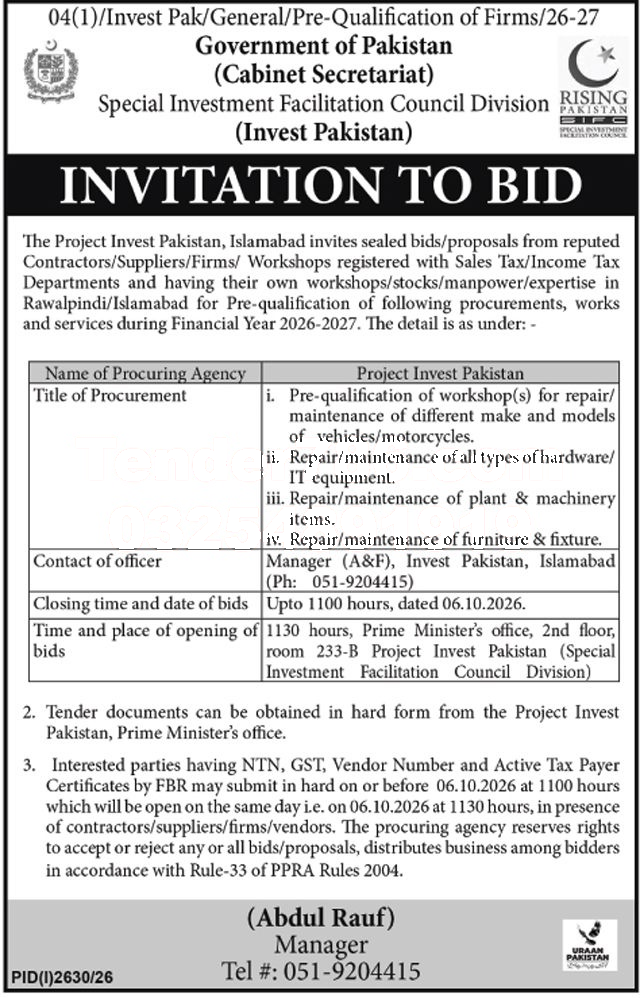 Tender Document