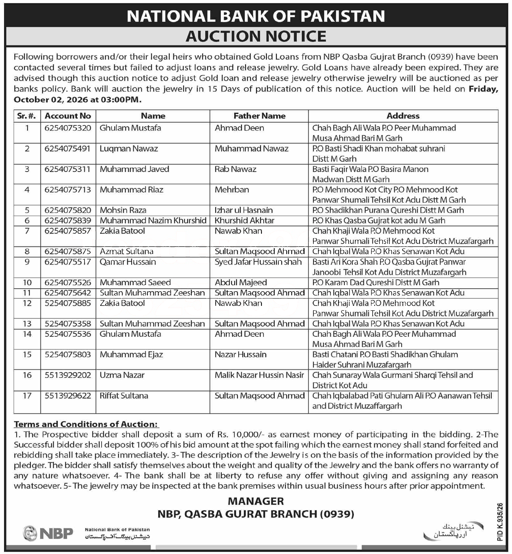 Tender Document