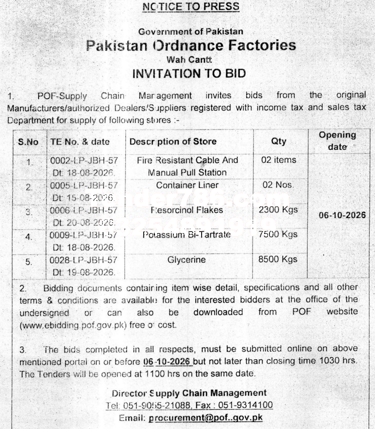 Tender Document