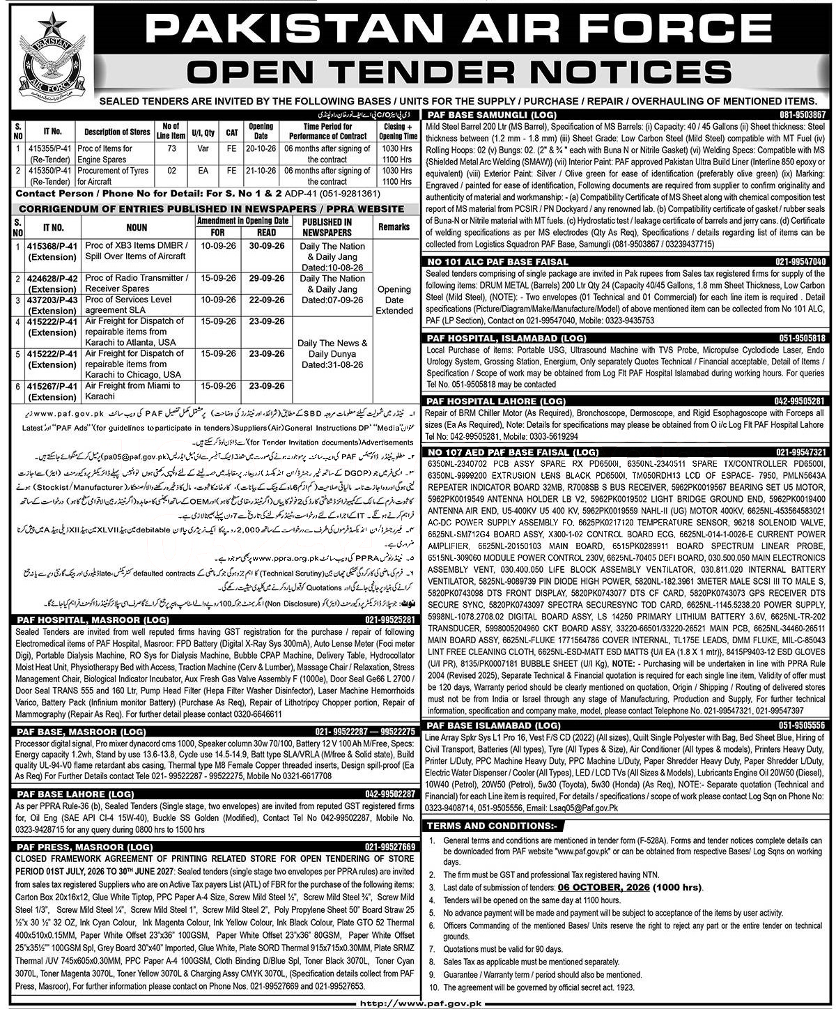 Tender Document