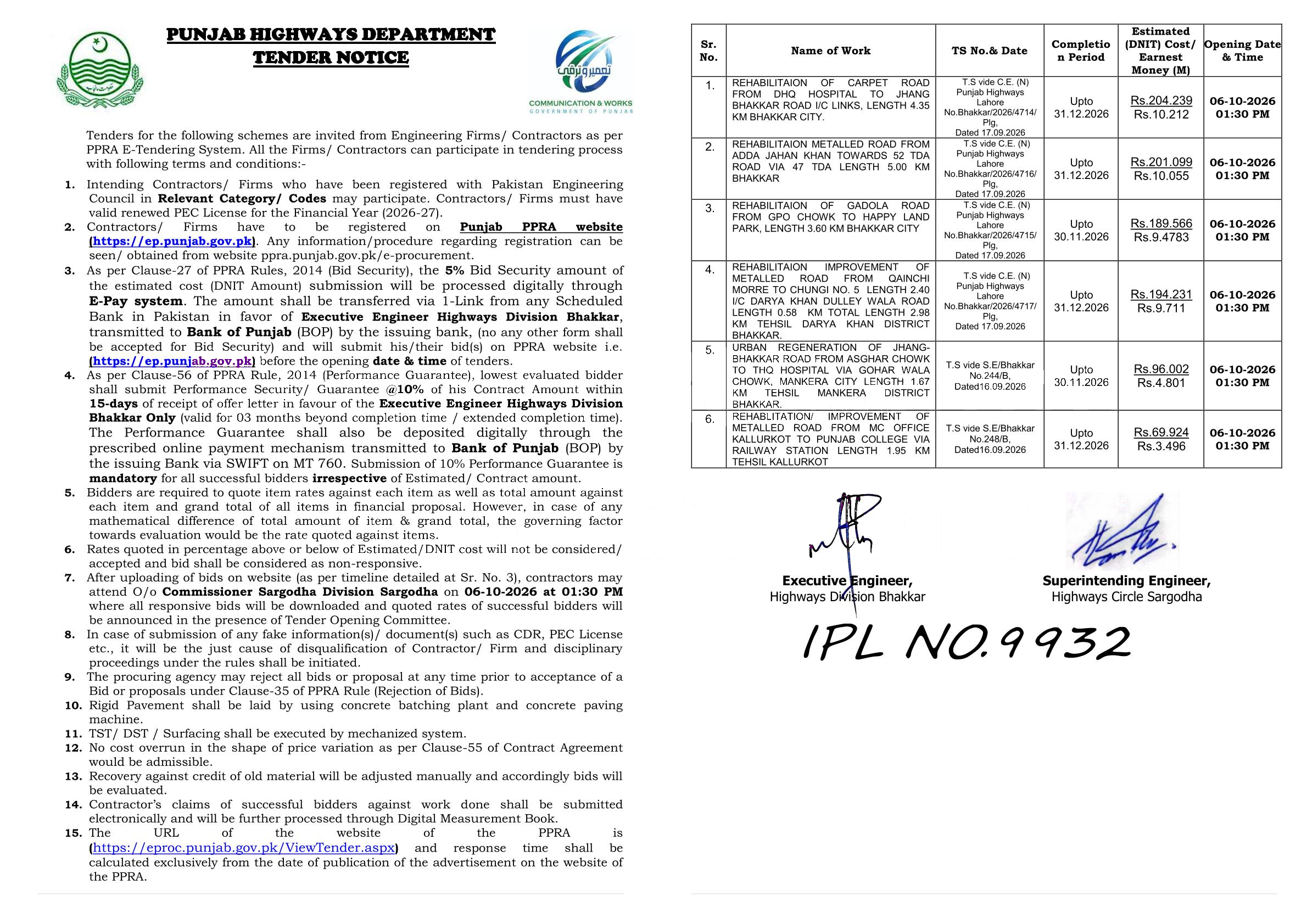 Tender Document