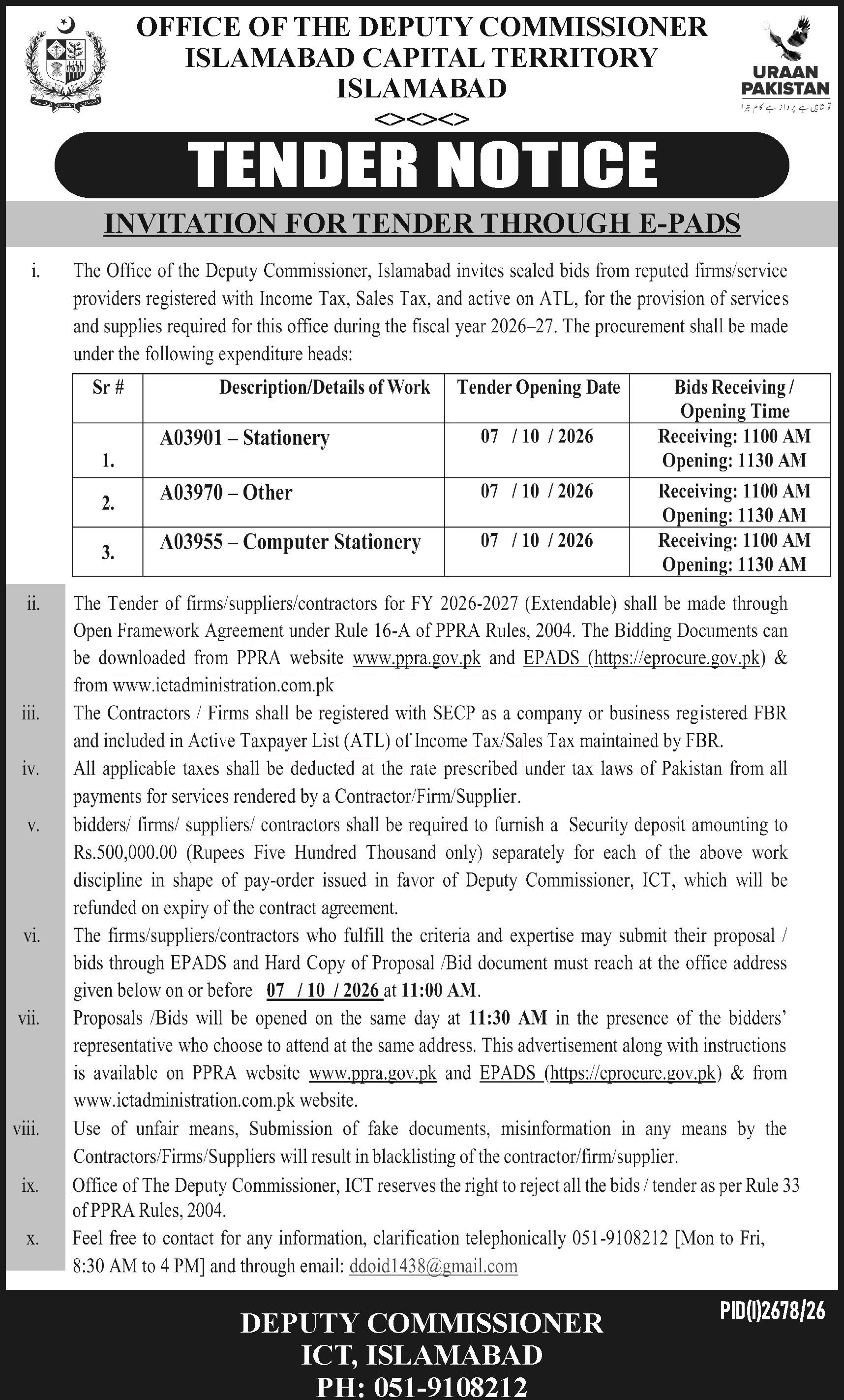 Tender Document