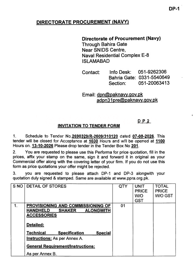 Tender Document