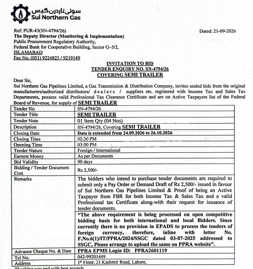 Tender Document