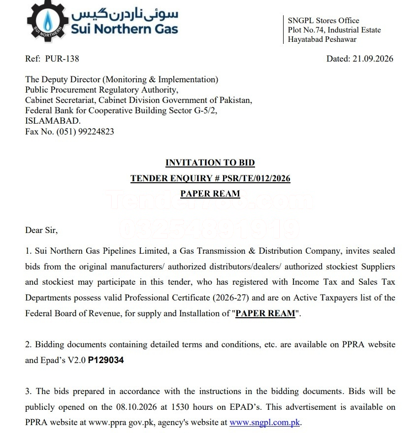 Tender Document