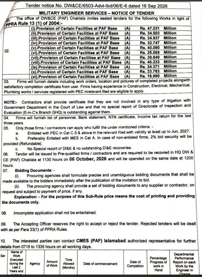 Tender Document