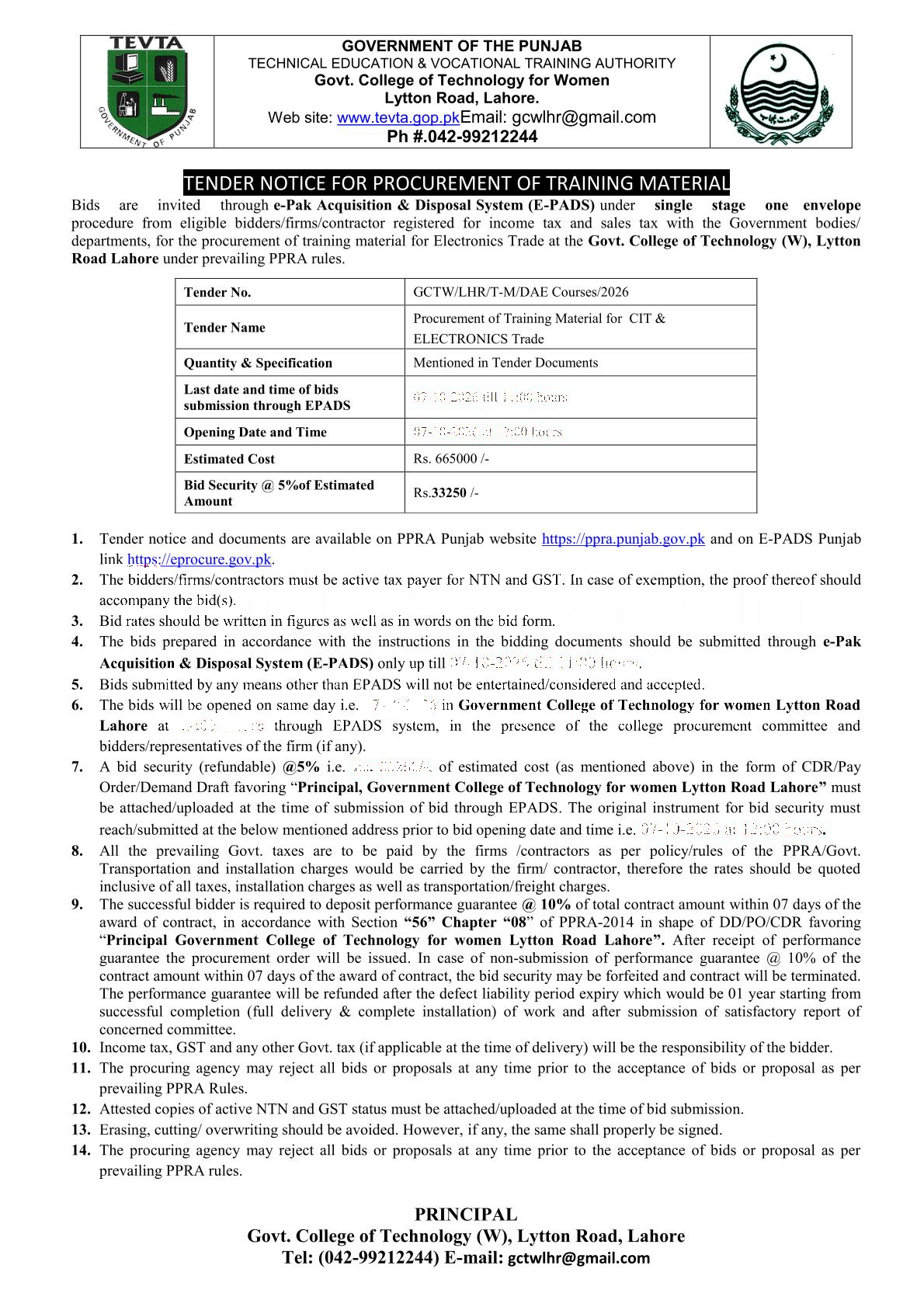 Tender Document