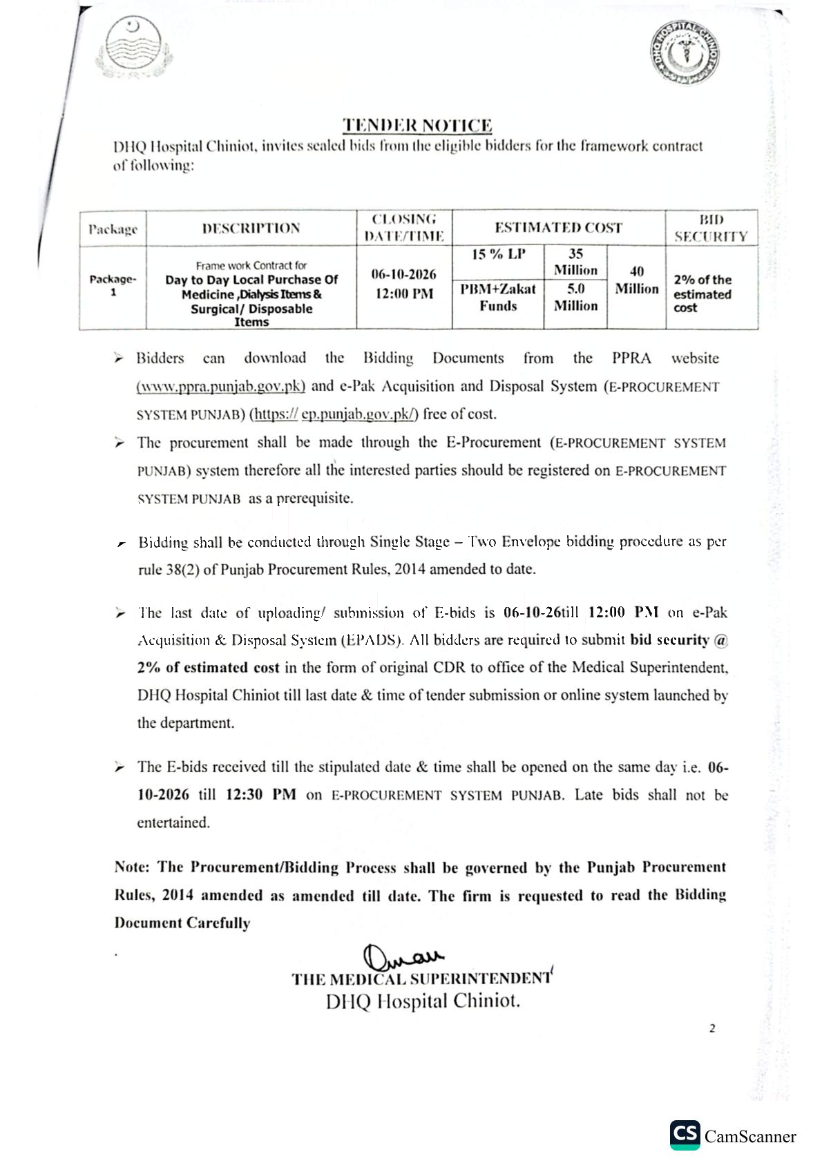 Tender Document