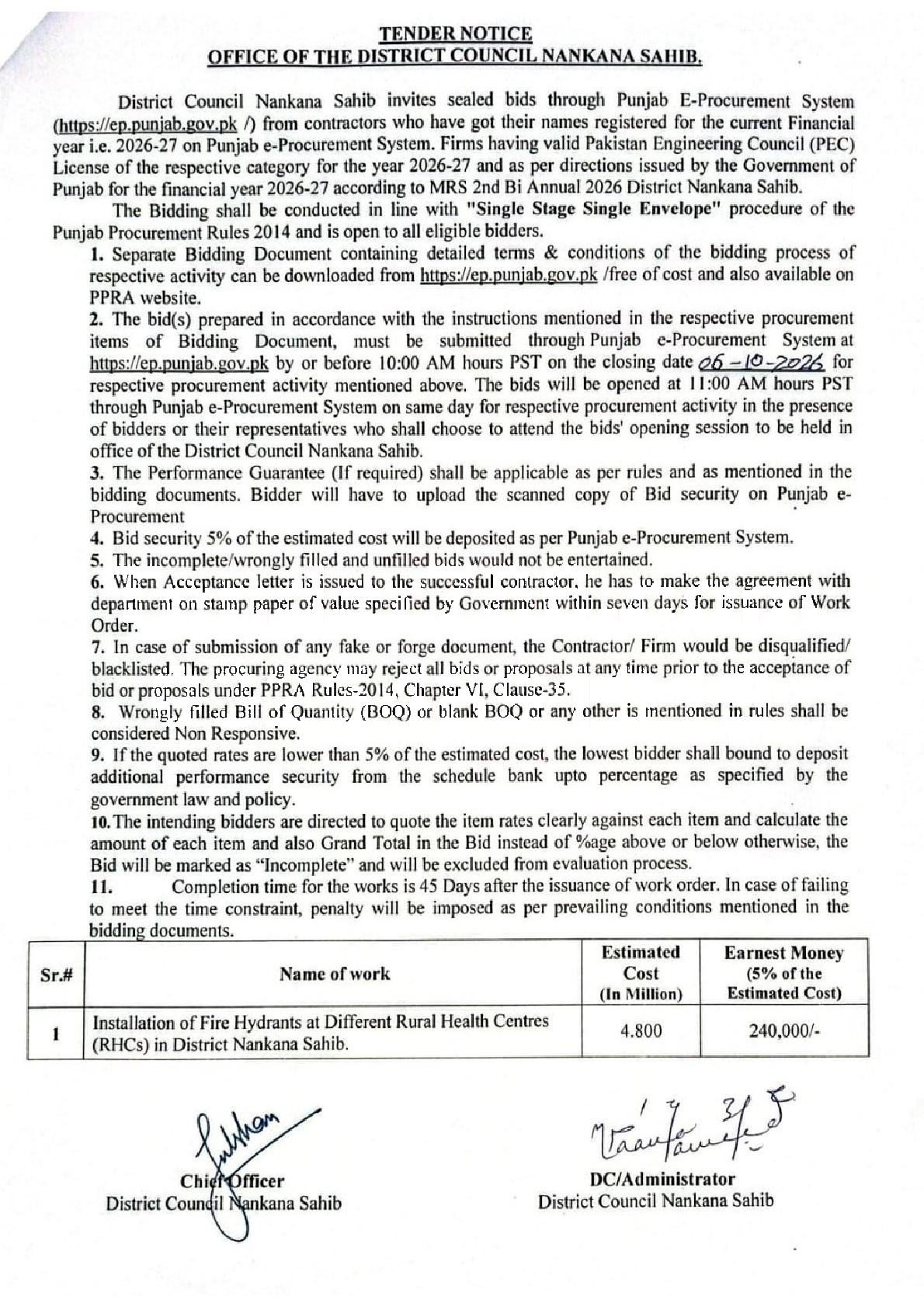 Tender Document