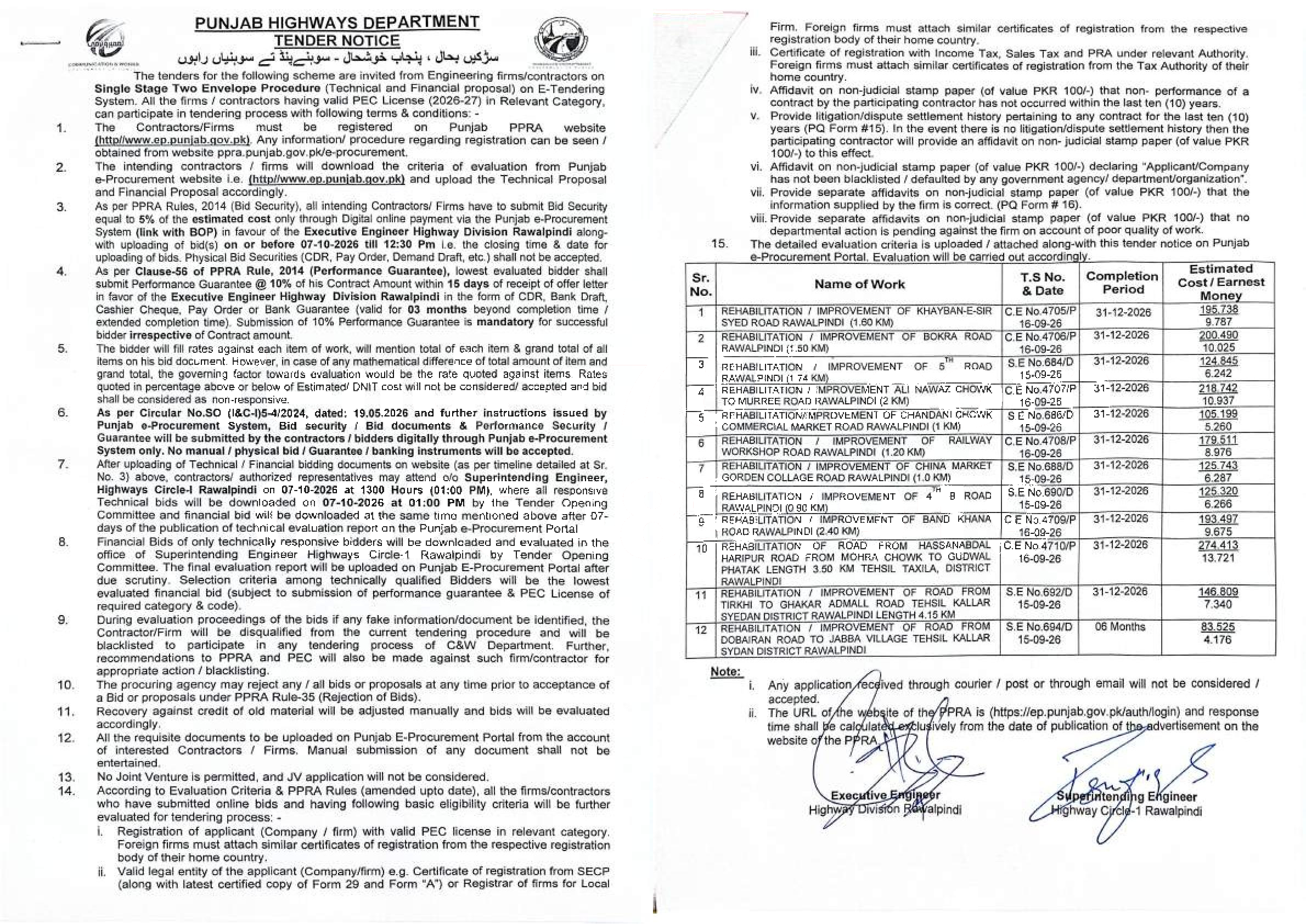Tender Document