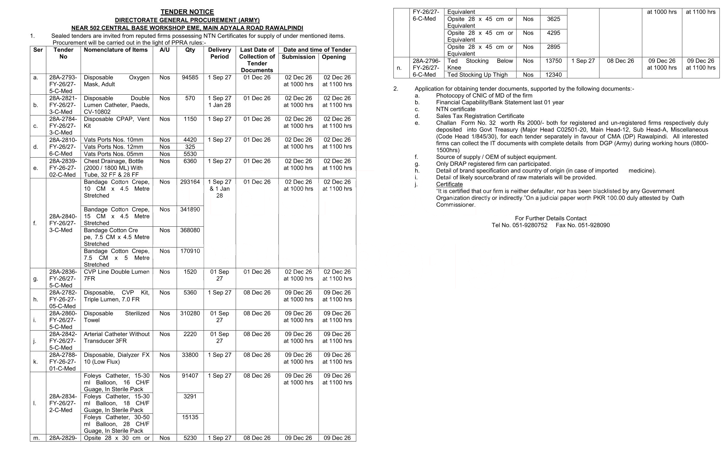 Tender Document