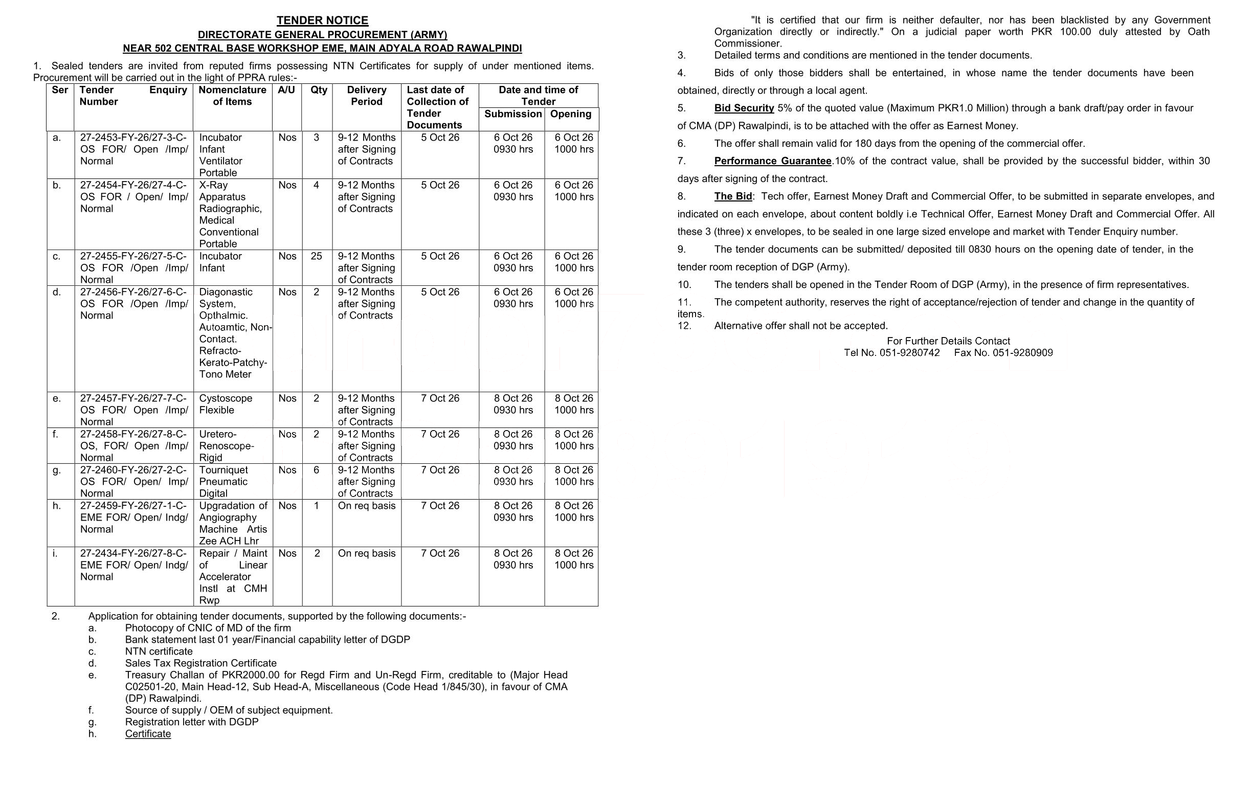 Tender Document