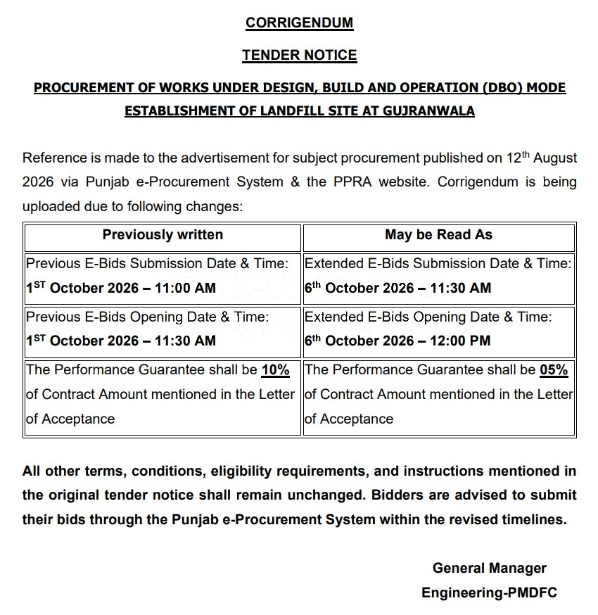 Tender Document