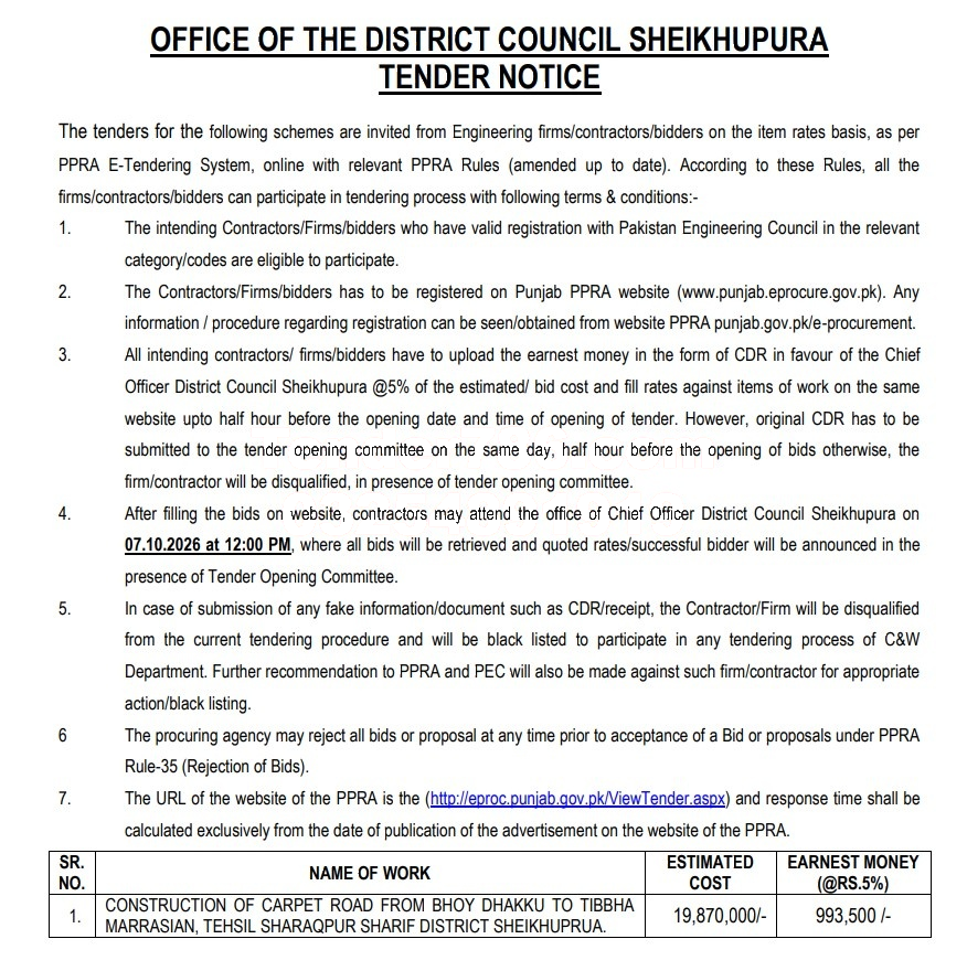 Tender Document