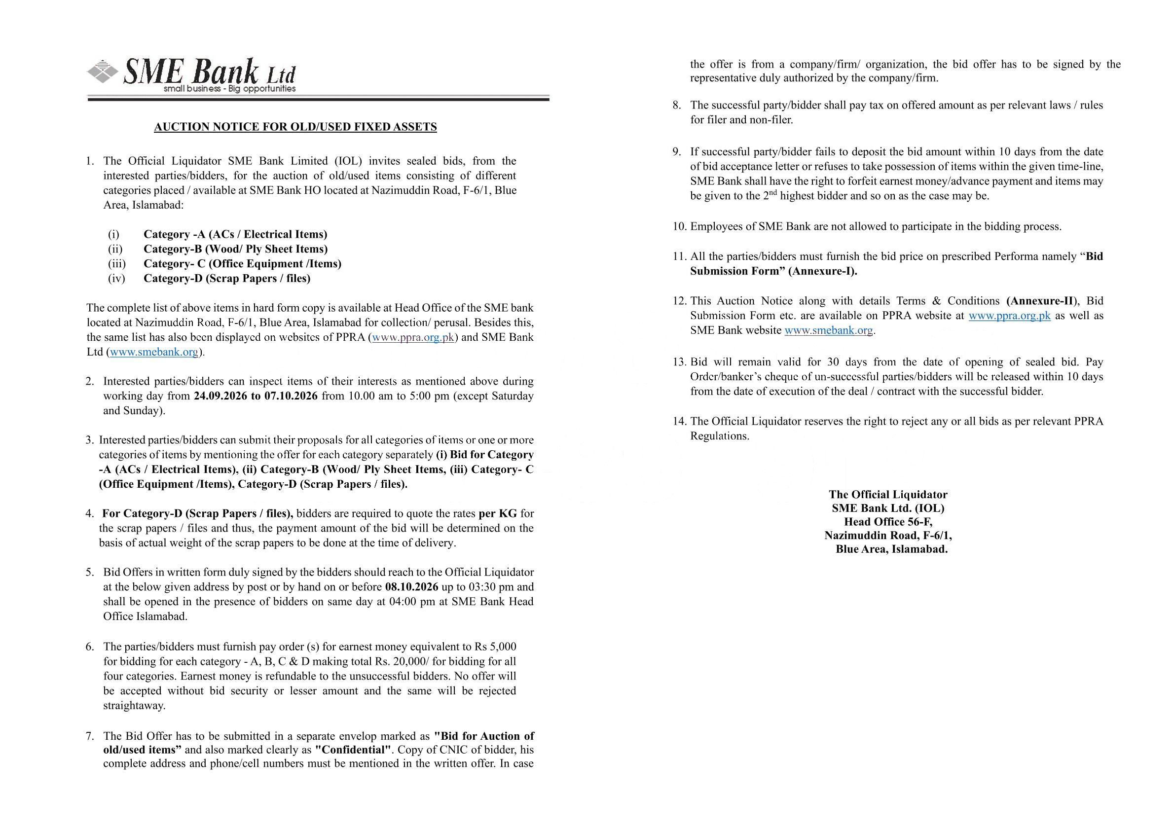 Tender Document