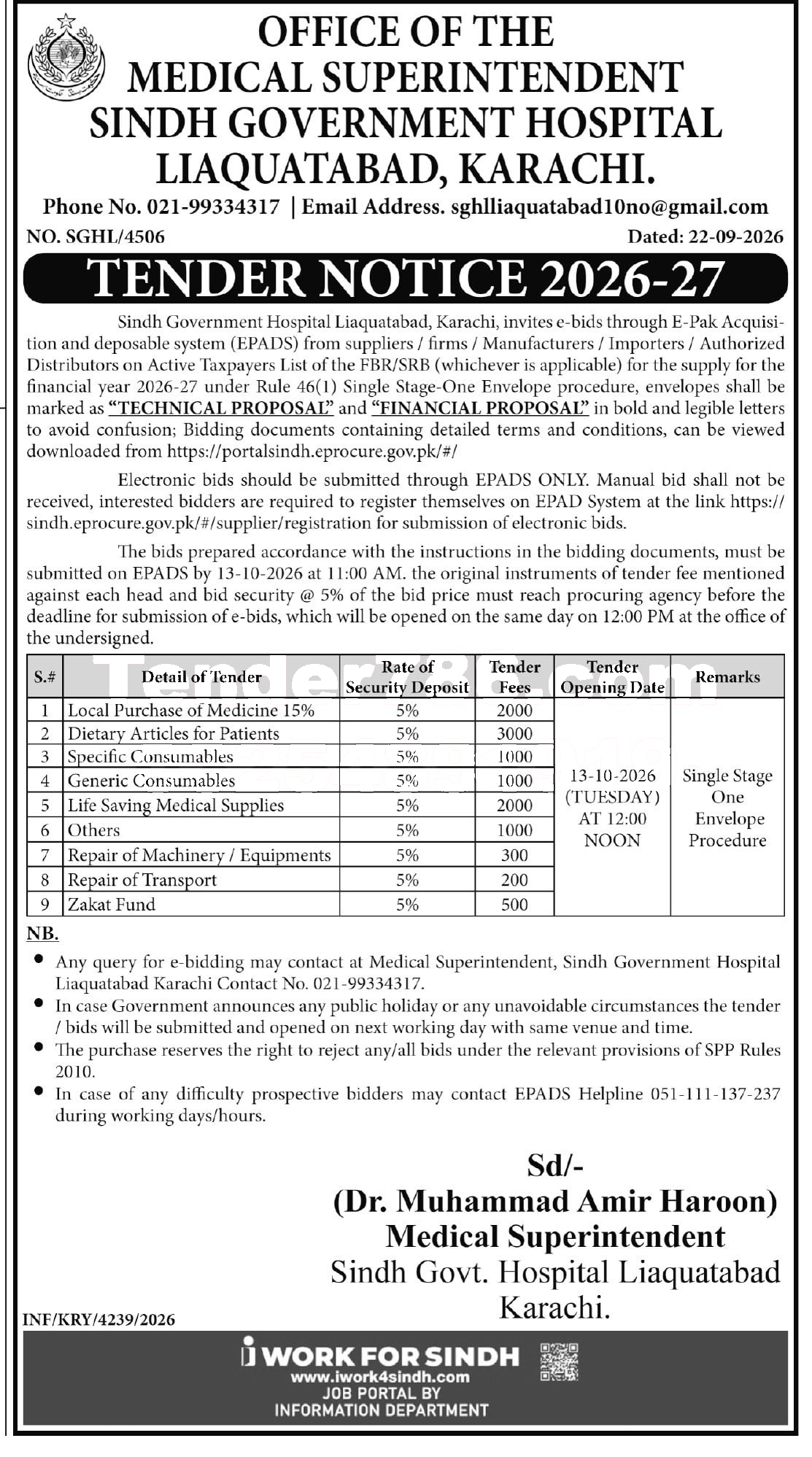 Tender Document