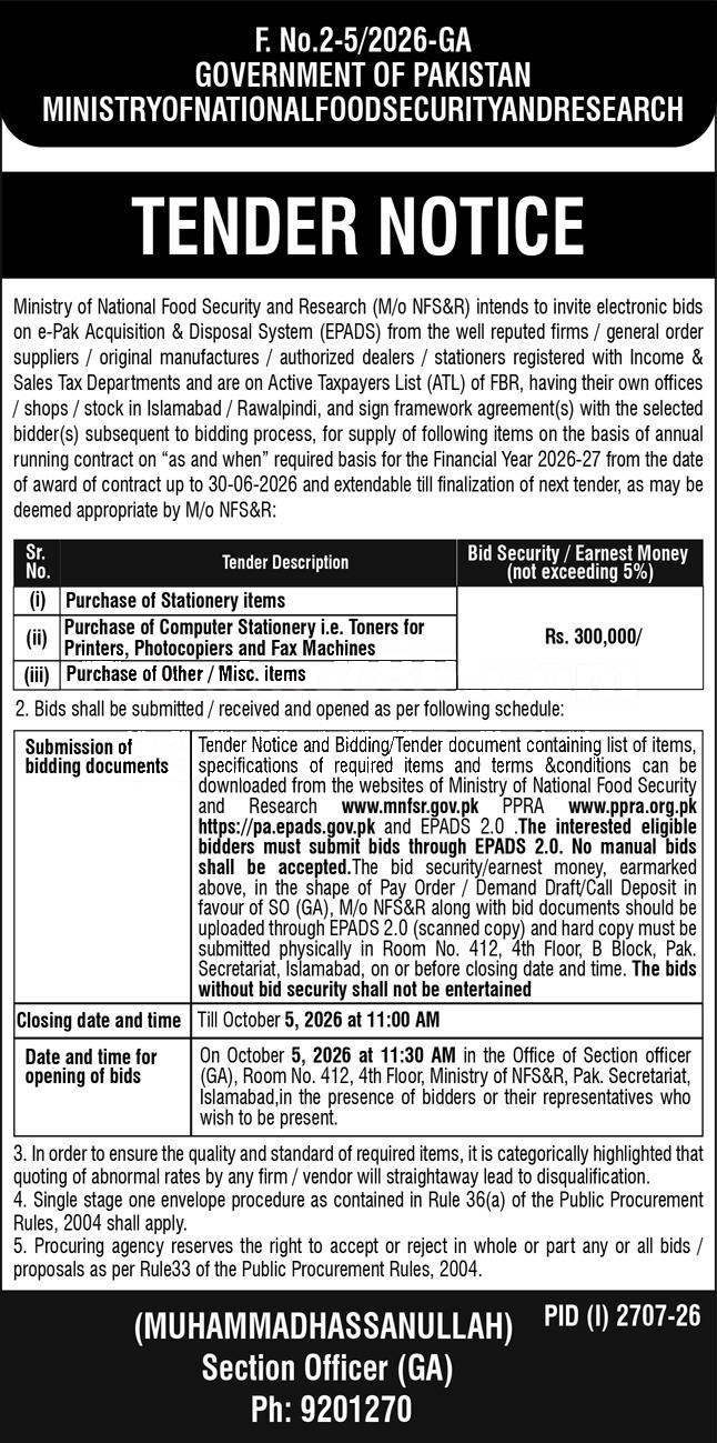 Tender Document