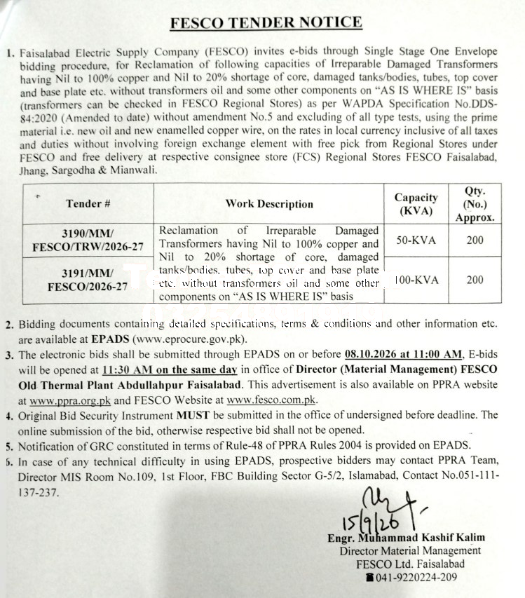 Tender Document