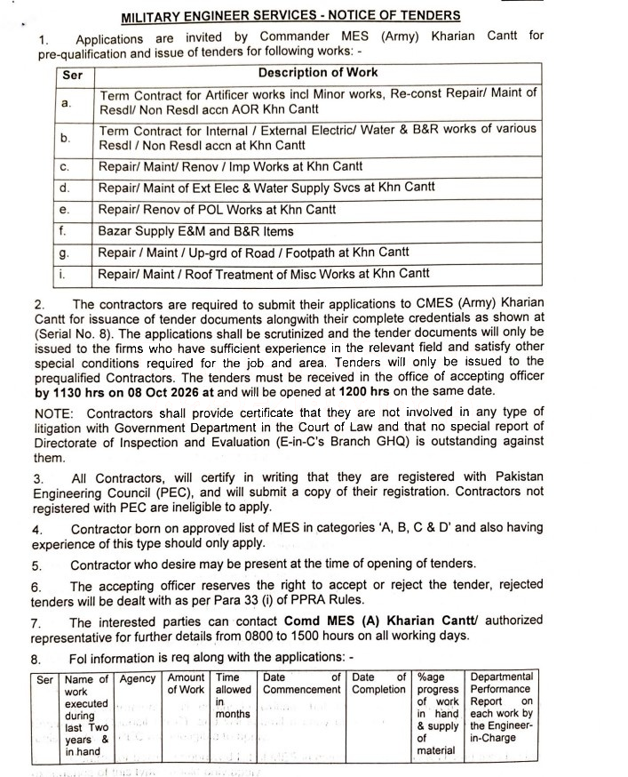 Tender Document