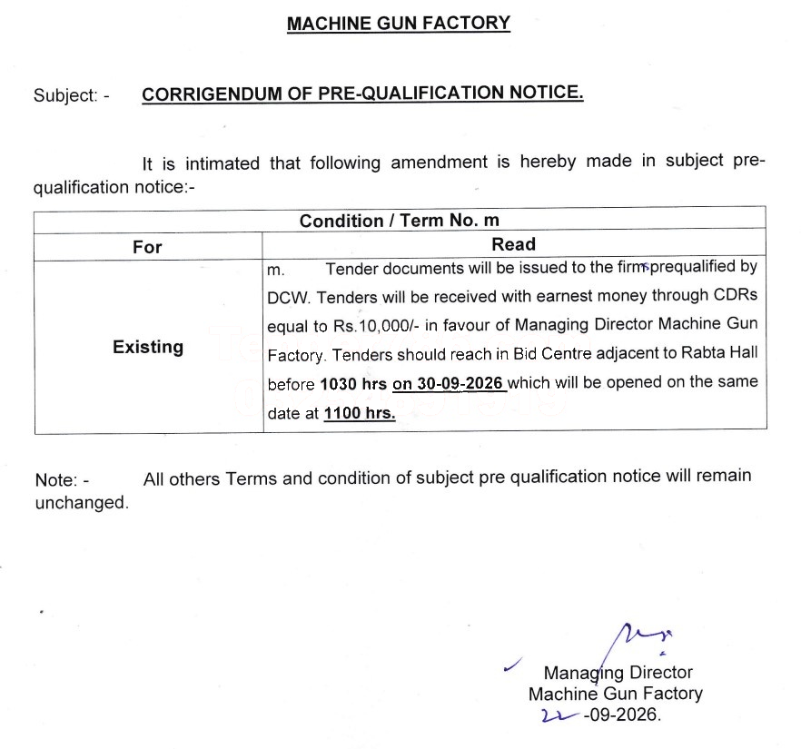 Tender Document