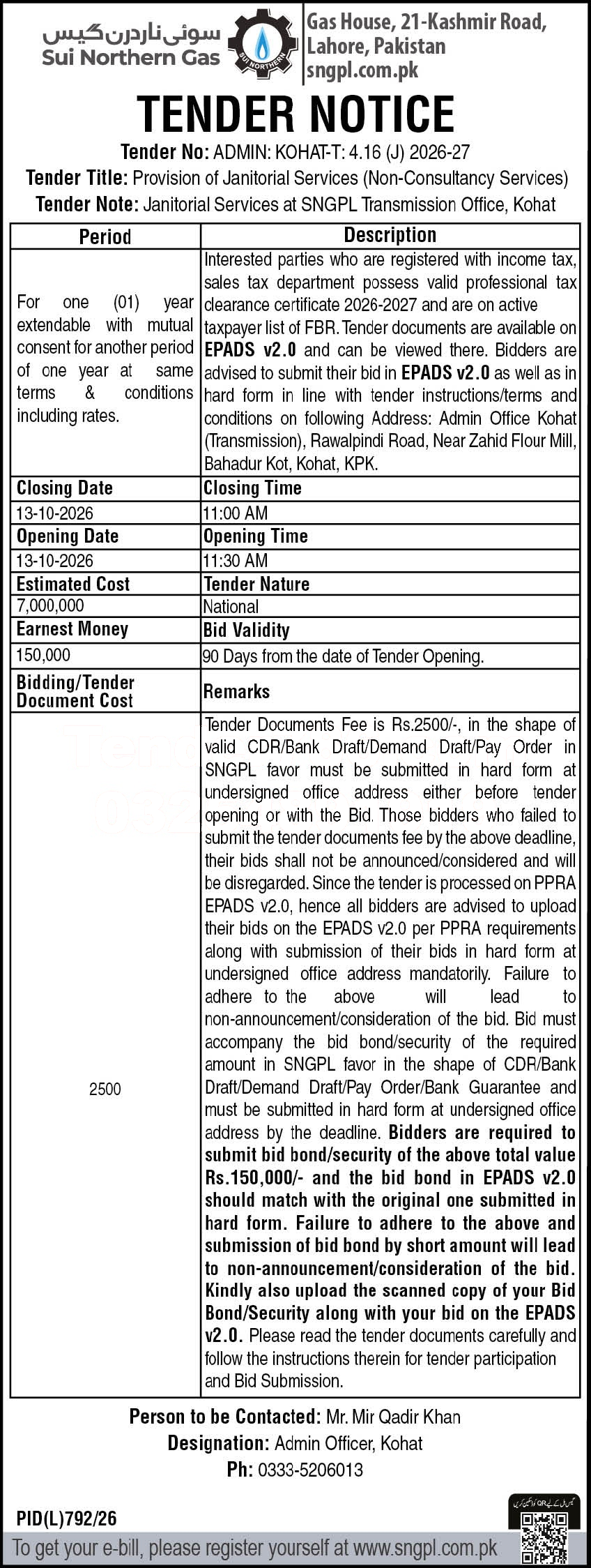 Tender Document