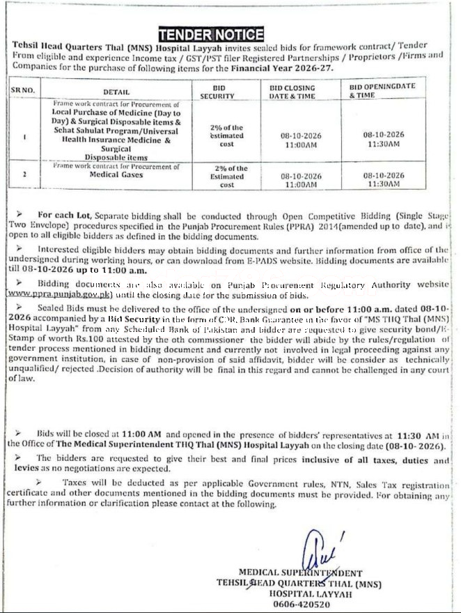 Tender Document