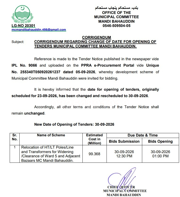 Tender Document