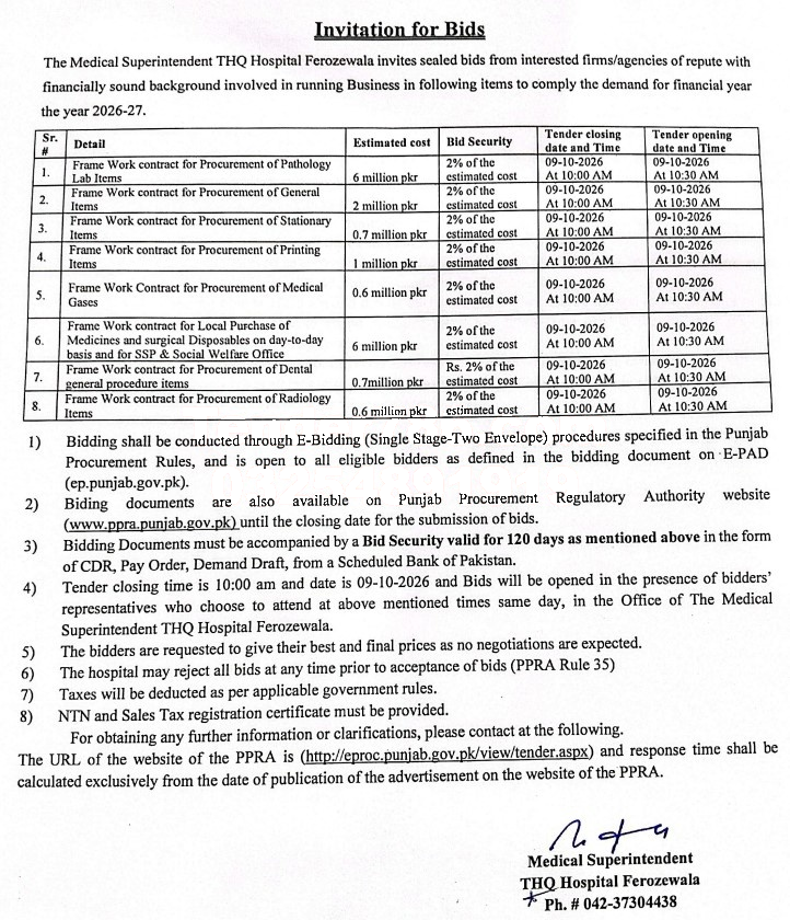 Tender Document