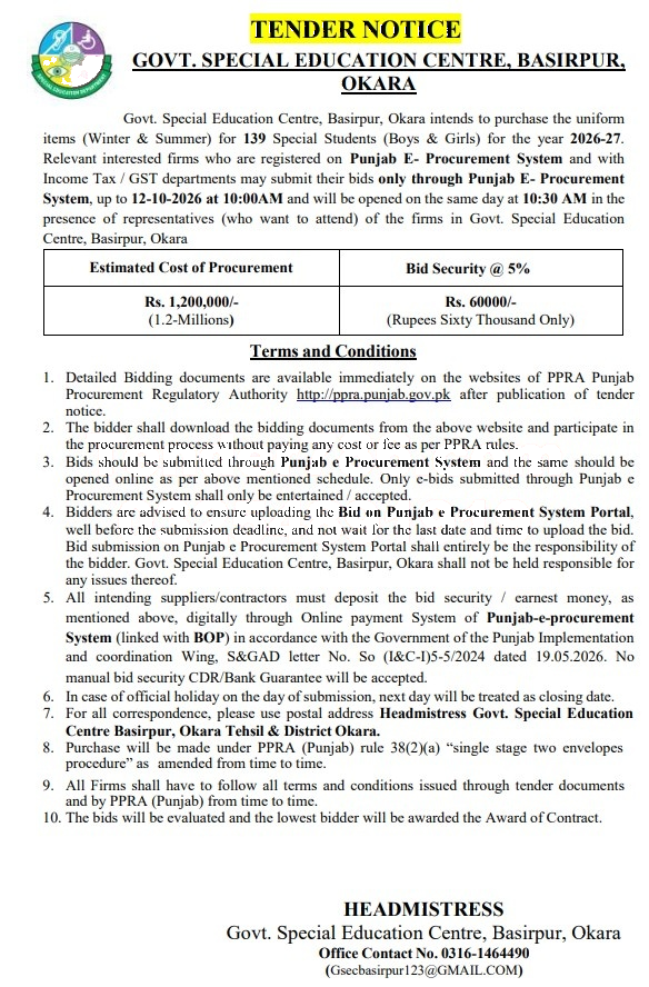 Tender Document