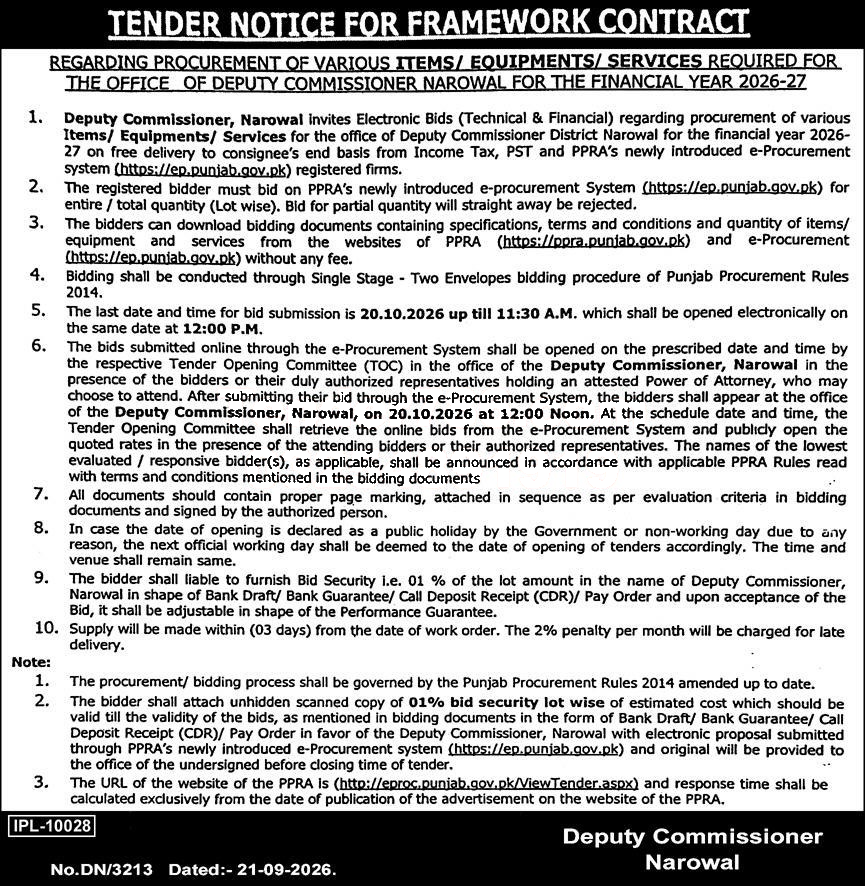Tender Document