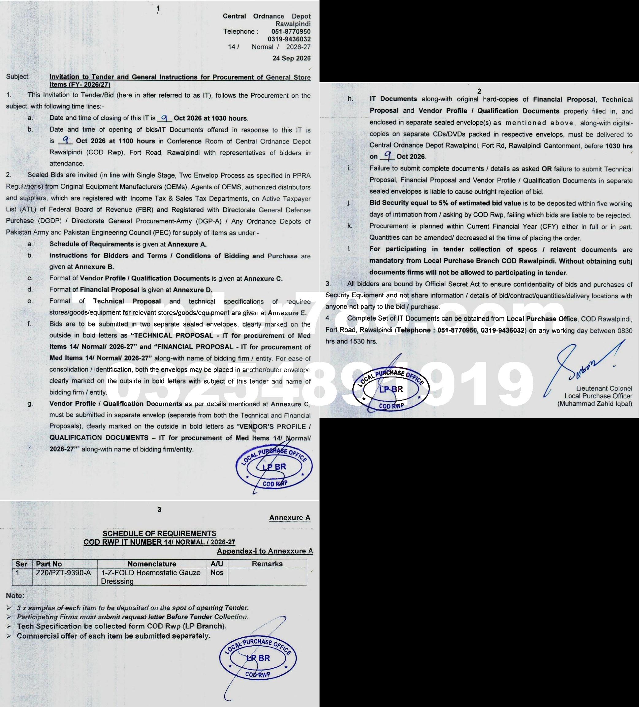 Tender Document