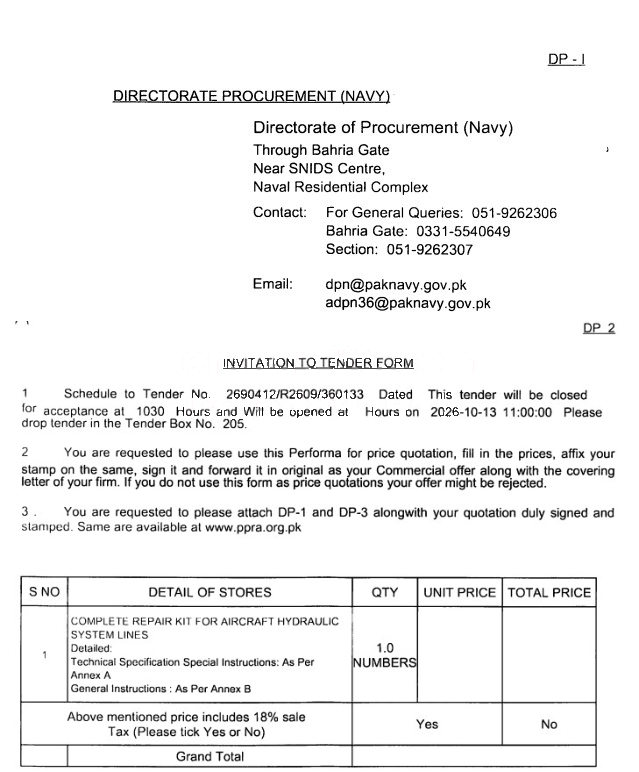 Tender Document