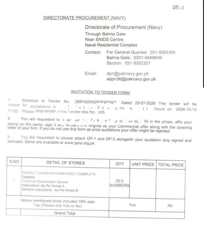 Tender Document