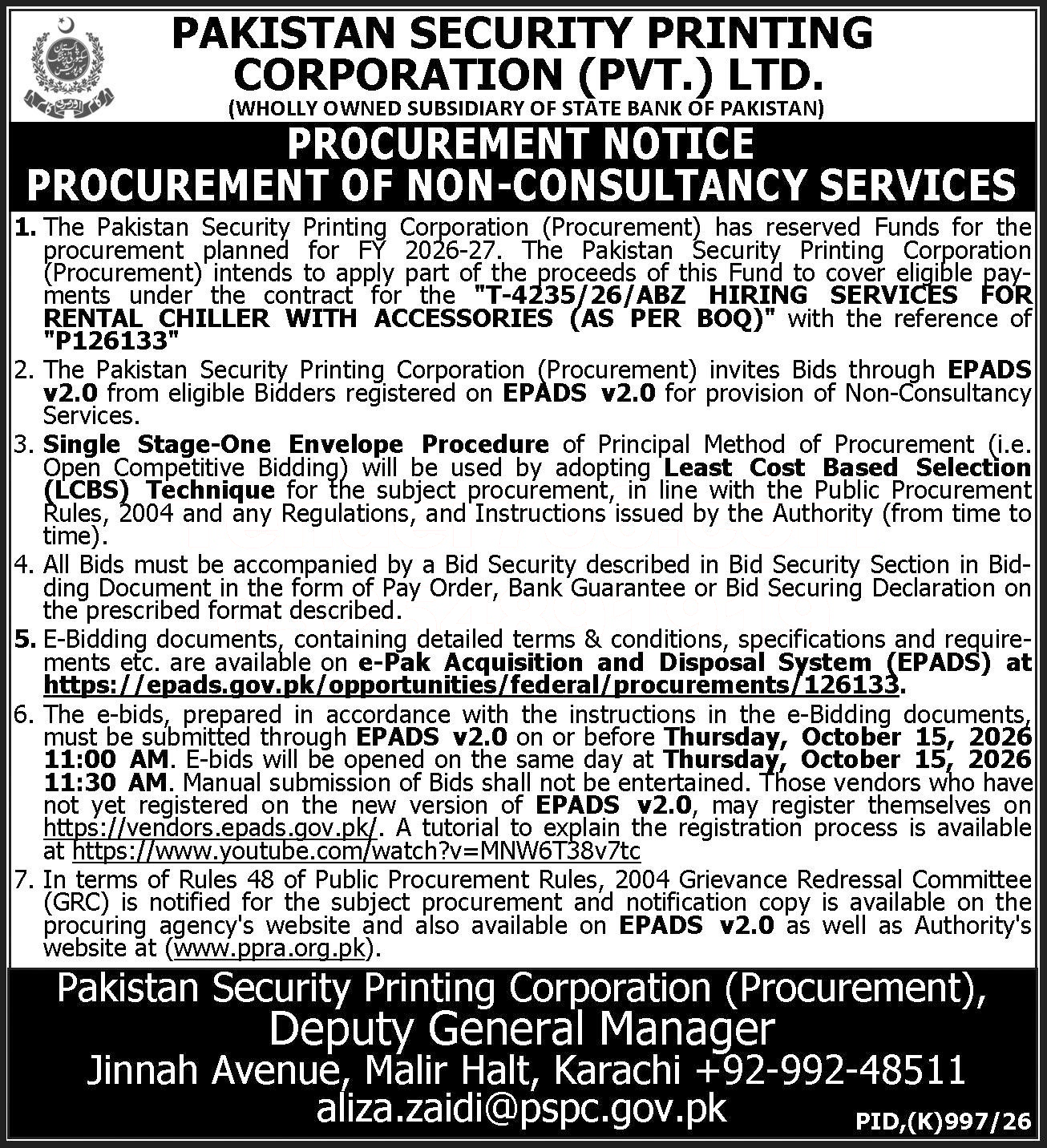Tender Document