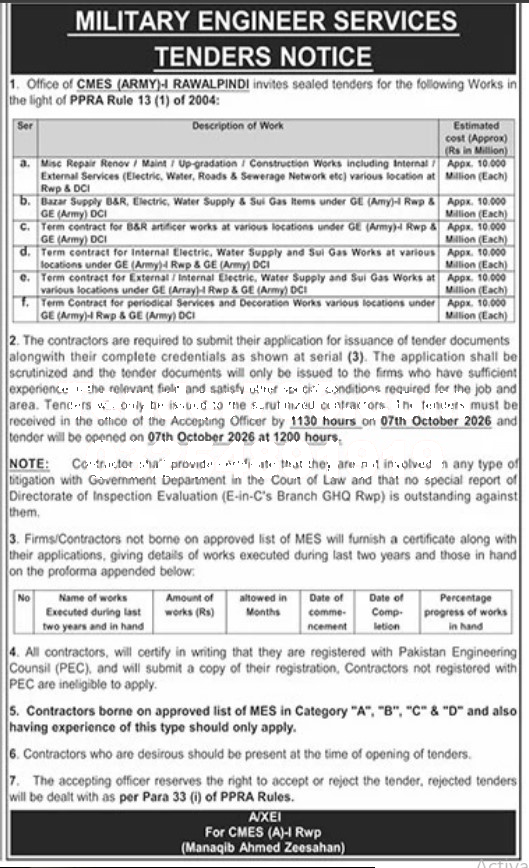 Tender Document
