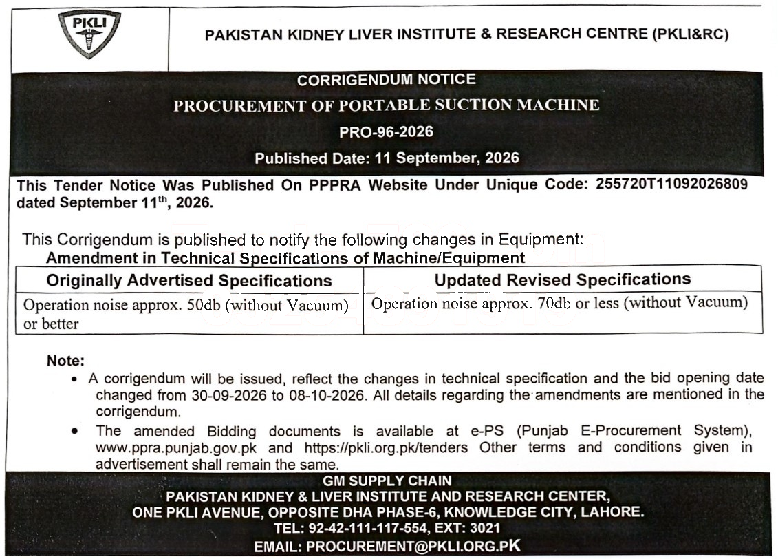 Tender Document